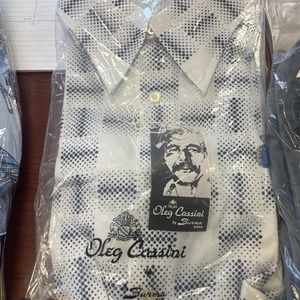white and black button down shirt